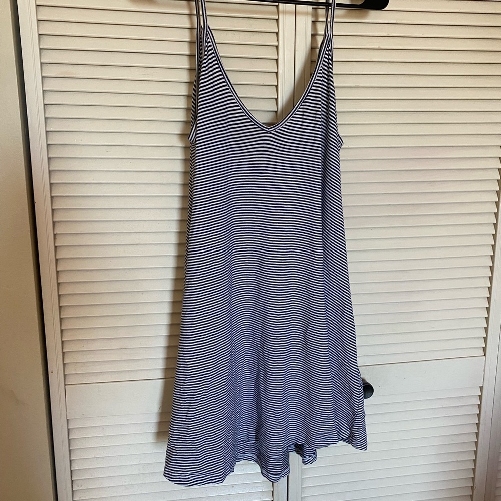 Striped beach dress with pockets